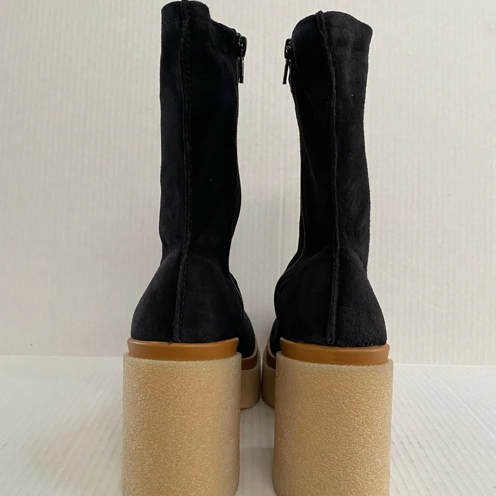 New Free People Gigi Suede Platform Boot Size 9 EU 39 - Picture 5 of 6